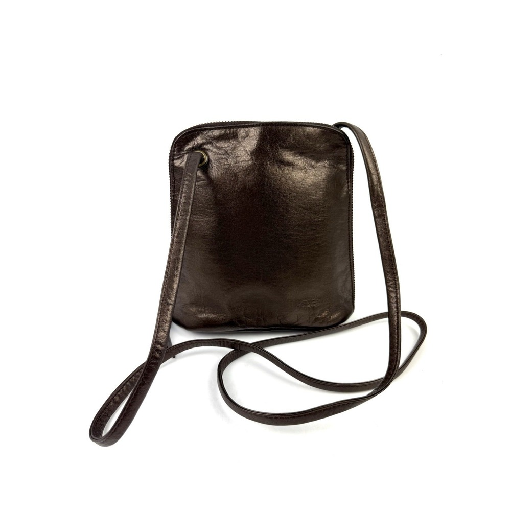 Latico Crossbody Bag Bronze Metallic Leather Handbag Y2K Minimalist Boho Purse